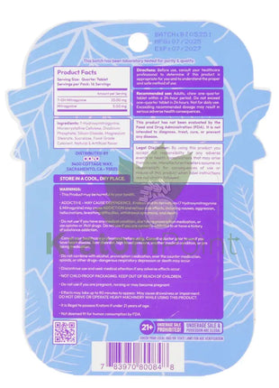 Dozo Perks 7-OH MAXIMUM STRENGTH 100mg Mellow Blend Blue Razz Tablets 4ct Hydroxy