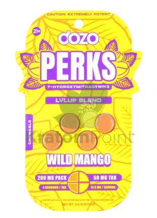 Dozo Perks 7-OH MAXIMUM STRENGTH LVLUP Blend Wild Mango Tablets 4ct Hydroxy