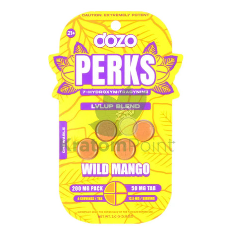 Dozo Perks 7-OH MAXIMUM STRENGTH LVLUP Blend Wild Mango Tablets 4ct Hydroxy