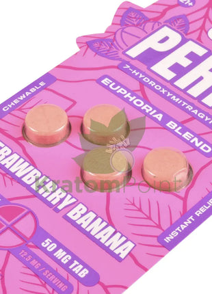 Dozo Perks 7-OH MAXIMUM STRENGTH Euphoria Blend Strawberry Banana Tablets 4ct Hydroxy