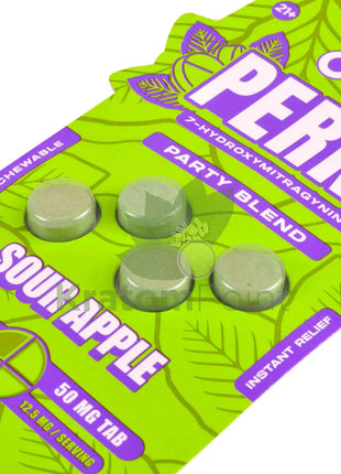 Dozo Perks 7-OH MAXIMUM STRENGTH Party Blend Sour Apple Tablets 4ct Hydroxy