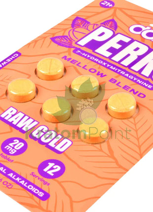 Dozo Perks 7-OH Mellow Blend Raw Gold Tablets 6ct Hydroxy