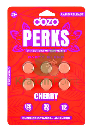 Dozo Perks 7 OH Party Blend Cherry Tablets 6ct Hydroxy