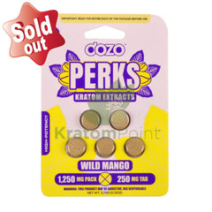 Dozo Perks Wild Mango Kratom Extract 250mg 5ct kratom extract