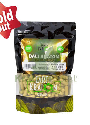 Earth Kratom Bali Capsules 150 Count
