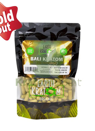 Earth Kratom Bali Capsules 150 Count