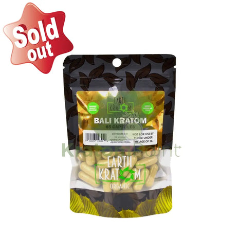 Earth Kratom Bali Capsules 65 Count