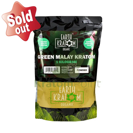 Earth Kratom Green Malay 1 Kg Powder