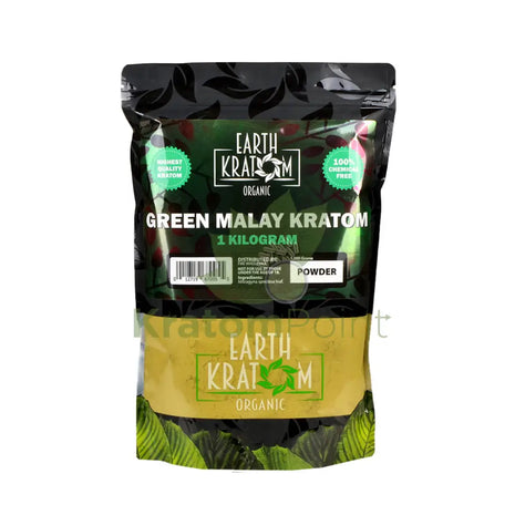 Earth Kratom Green Malay 1 Kg Powder