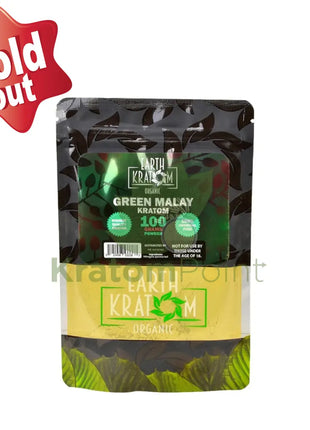 Earth Kratom Green Malay 100 Grams Powder