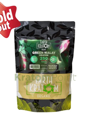 Earth Kratom Green Malay 250 Grams Powder