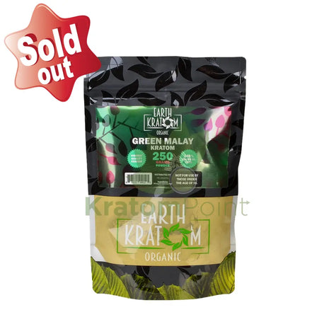 Earth Kratom Green Malay 250 Grams Powder