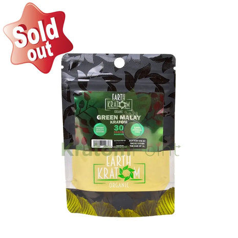 Earth Kratom Green Malay 30 Grams Powder