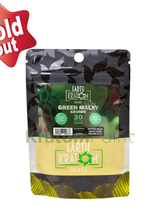 Earth Kratom Green Malay 30 Grams Powder
