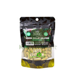 Earth Kratom Green Malay Capsules 65 Count