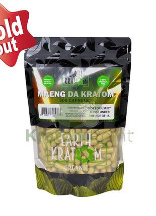 Earth Kratom Maeng Da Capsules 300 Count