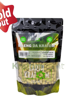 Earth Kratom Maeng Da Capsules 300 Count