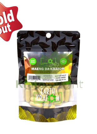 Earth Kratom Maeng Da Capsules 65 Count
