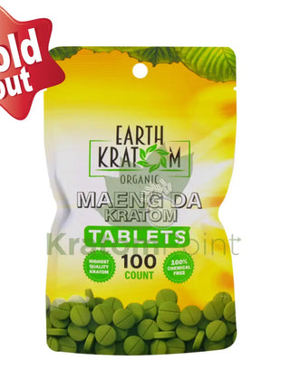 Earth Kratom Maeng Da Kratom Tablets, 100 count