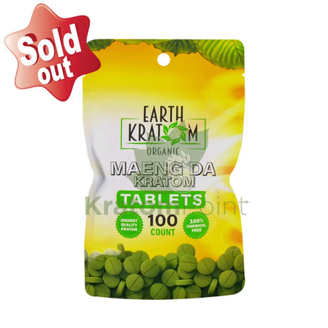 Earth Kratom Maeng Da Kratom Tablets, 100 count