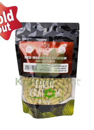 Earth Kratom Red Maeng Da Capsules 300 Count