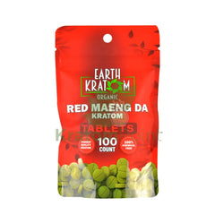 Earth Kratom Red Maeng Da Kratom Tablets, 100 count
