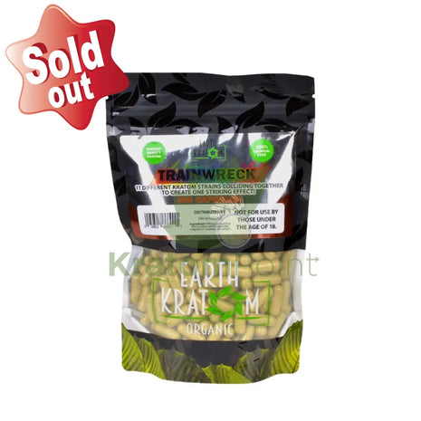 Earth Kratom Trainwreck Capsules 300 Count