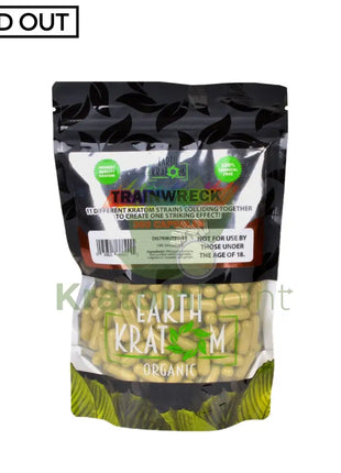 Earth Kratom Trainwreck Capsules 300 Count