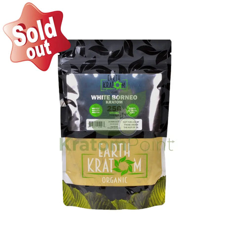 Earth Kratom White Borneo 250 Grams Powder