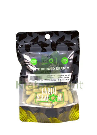 Earth Kratom White Borneo Capsules 65 Count