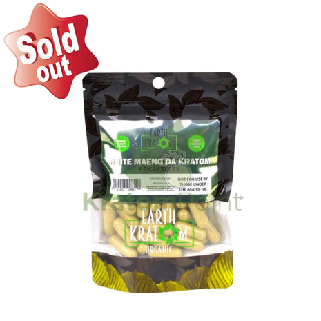 Earth Kratom White Maeng Da Capsules 65 Count