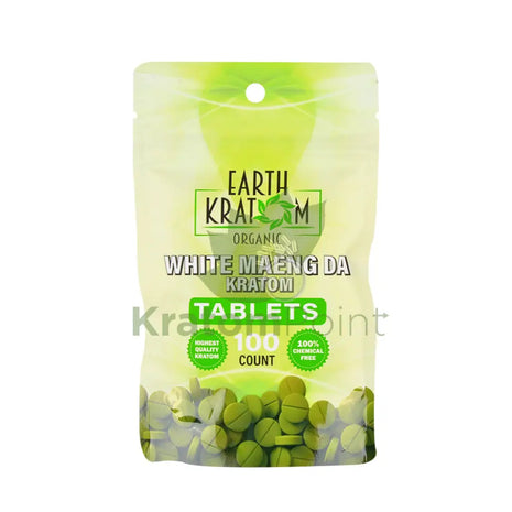 Earth Kratom White Maeng Da Kratom Tablets, 100 count