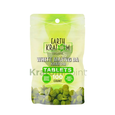 Earth Kratom White Maeng Da Kratom Tablets, 100 count