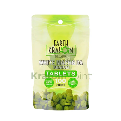 Earth Kratom White Maeng Da Kratom Tablets, 100 count