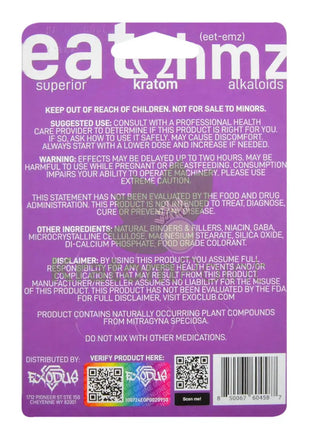 Eat Ohmz 7-Hydroxy + 8-Oh + Red-Oh 30Mg Tablets 6 Count Hydroxy