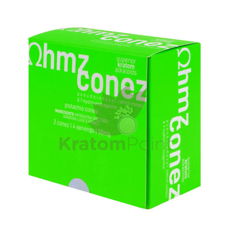 Eat Ohmz 7-Hydroxymitragynine + Pseudo Pistachio Conez 50Mg 2 Count Hydroxy
