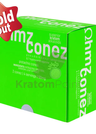 Eat Ohmz 7-Hydroxymitragynine + Pseudo Pistachio Conez 50Mg 2 Count Hydroxy