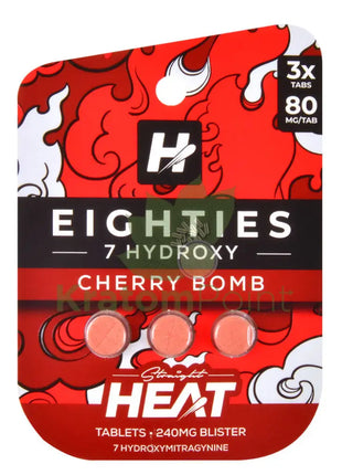 Eighties 7-Hydroxy Cherry Bomb 80mg Straight Heat Tablets 3 count Hydroxy