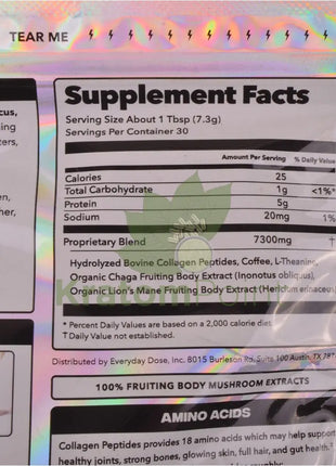 Everyday Dose Mild Roast Coffee + 7.7oz bag - Mushrooms