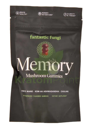 Fantastic Fungi Memory Mushroom Gummies Raspberry 60 count - Mushrooms