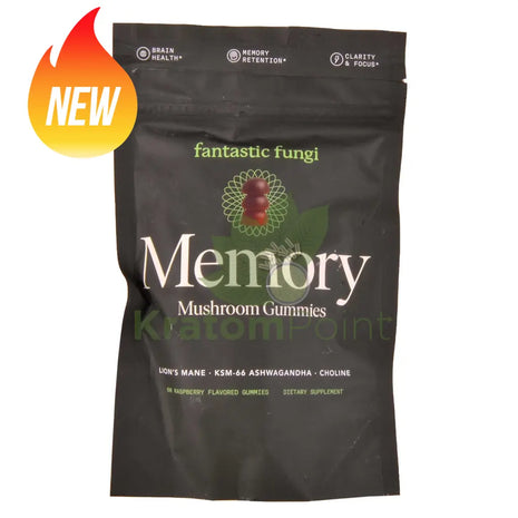Fantastic Fungi Memory Mushroom Gummies Raspberry 60 count - Mushrooms