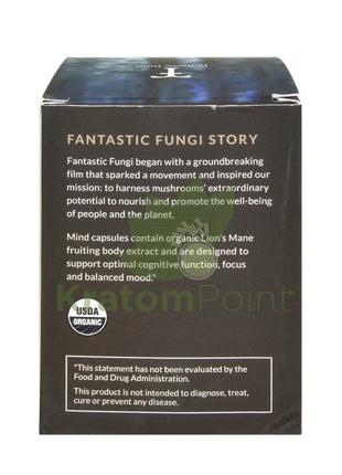 Fantastic Fungi Organic Lion’s Mane (Mind) Mushroom Capsules 120ct - Mushrooms