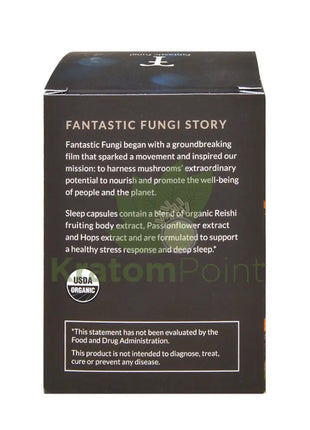 Fantastic Fungi Organic Reishi Passionflower Hops (Sleep) Mushroom Capsules 120ct - Mushrooms