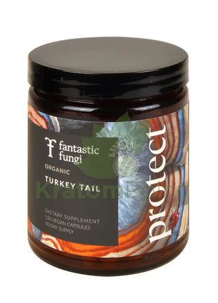 Fantastic Fungi Organic Turkey Tail (Protect) Mushroom Capsules 120ct - Mushrooms