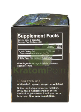 Fantastic Fungi Organic Turkey Tail (Protect) Mushroom Capsules 120ct - Mushrooms