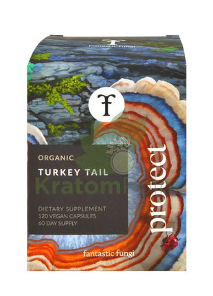 Fantastic Fungi Organic Turkey Tail (Protect) Mushroom Capsules 120ct - Mushrooms