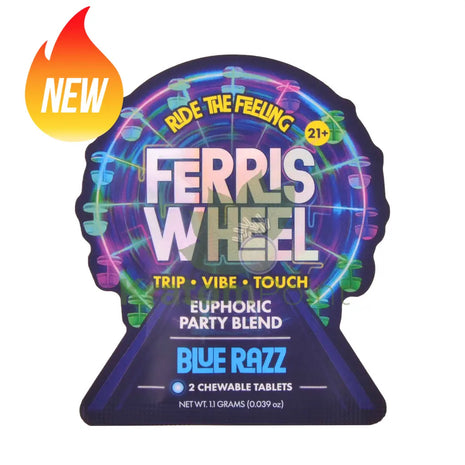 Ferris Wheel Blue Razz Euphoric Party Blend Tablets 2 count - Nootropics