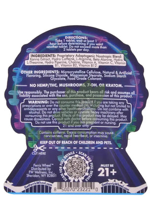 Ferris Wheel Blue Razz Euphoric Party Blend Tablets 2 count - Nootropics
