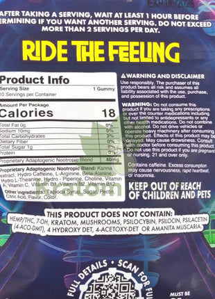 Ferris Wheel Blue Razz Kanna gummies 10ct - Nootropics