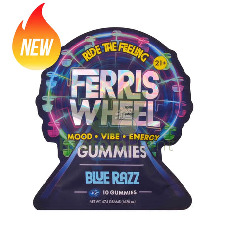 Ferris Wheel Blue Razz Kanna gummies 10ct - Nootropics